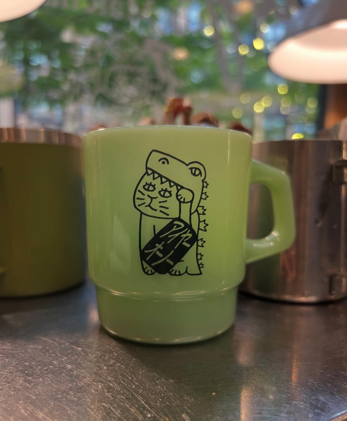 Jadeite Milk Glass Cup